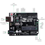 ELEGOO UNO Project Super Starter Kit with Tutorial and UNO R3 Compatible with Arduino IDE